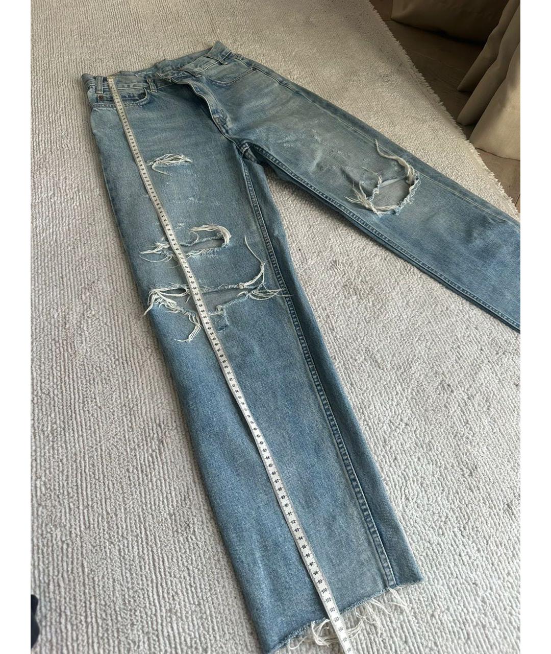 CELINE PRE-OWNED Голубые прямые джинсы, фото 8
