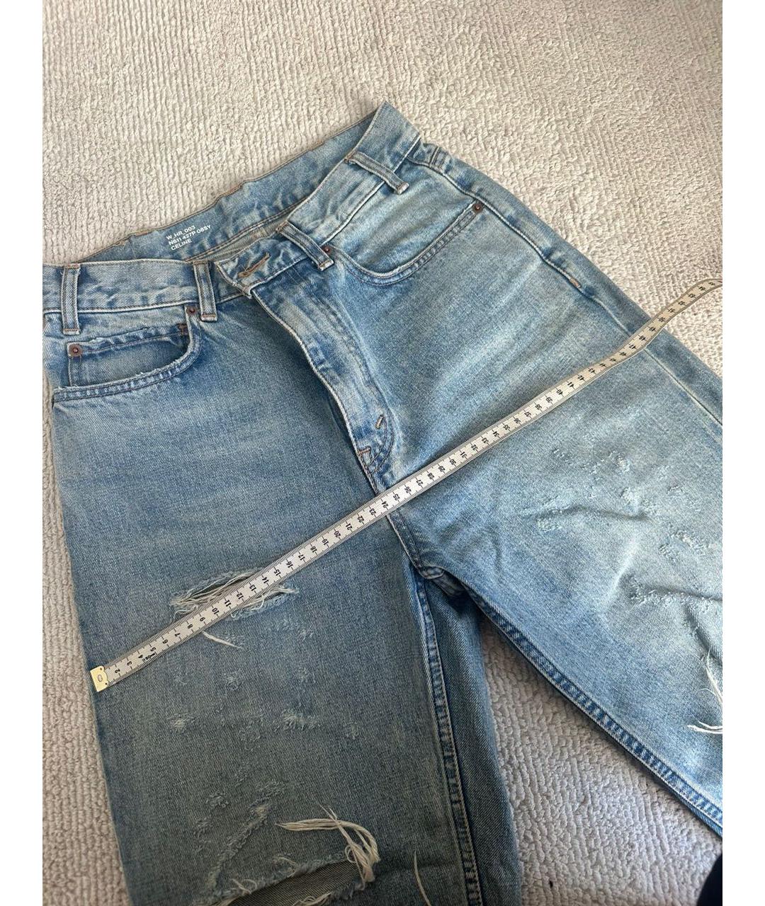 CELINE PRE-OWNED Голубые прямые джинсы, фото 6