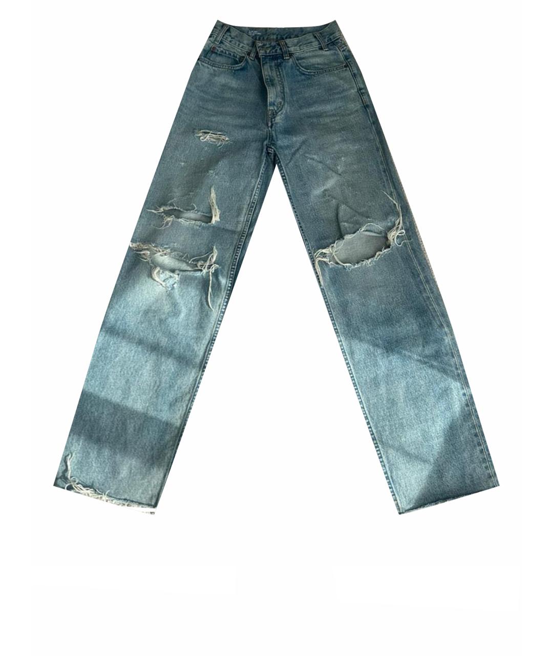 CELINE PRE-OWNED Голубые прямые джинсы, фото 1