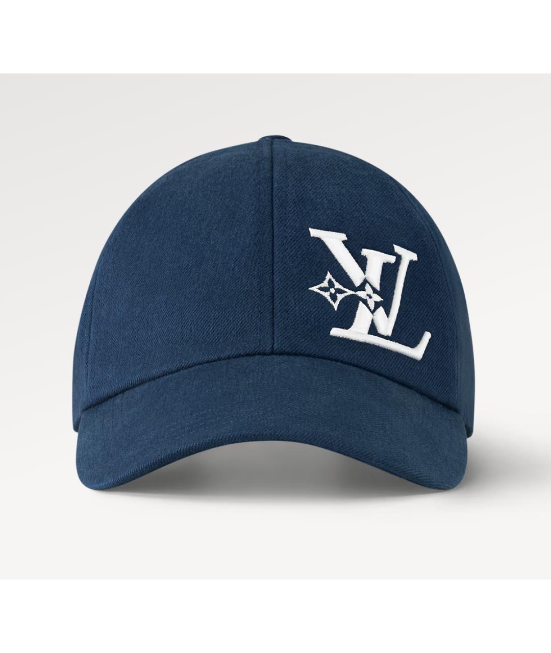LOUIS VUITTON PRE-OWNED Синяя хлопковая кепка/бейсболка, фото 8