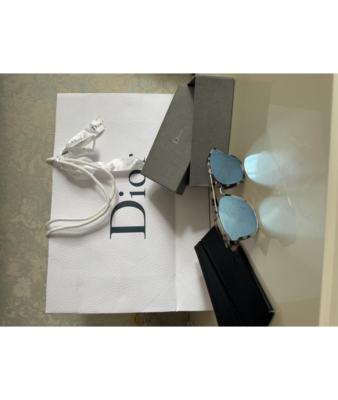 CHRISTIAN DIOR PRE-OWNED Серебряные солнцезащитные очки, фото 2