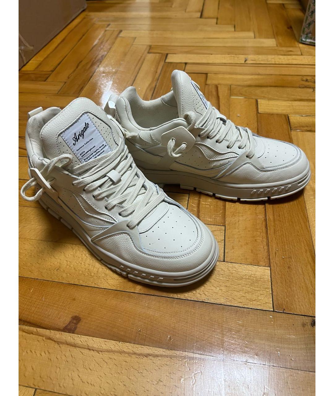 AXEL ARIGATO Бежевые кожаные кроссовки, фото 2