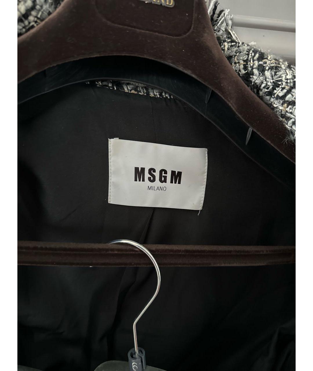 MSGM Серый шерстяной костюм с юбками, фото 4