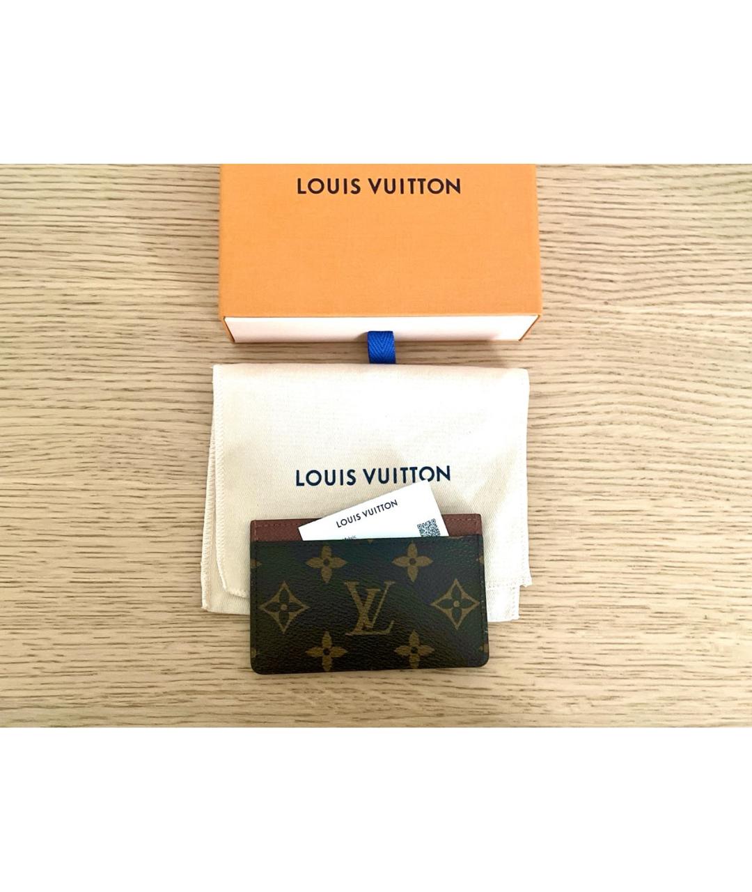 LOUIS VUITTON PRE-OWNED Коричневый кардхолдер, фото 3