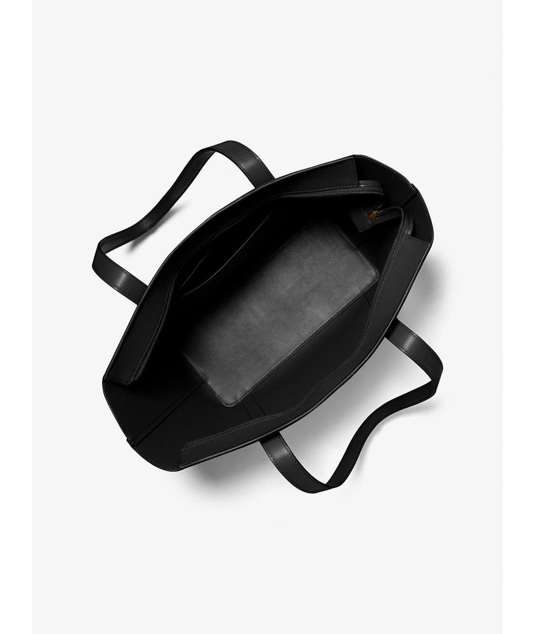 MICHAEL KORS Черная сумка тоут из искусственной кожи, фото 2