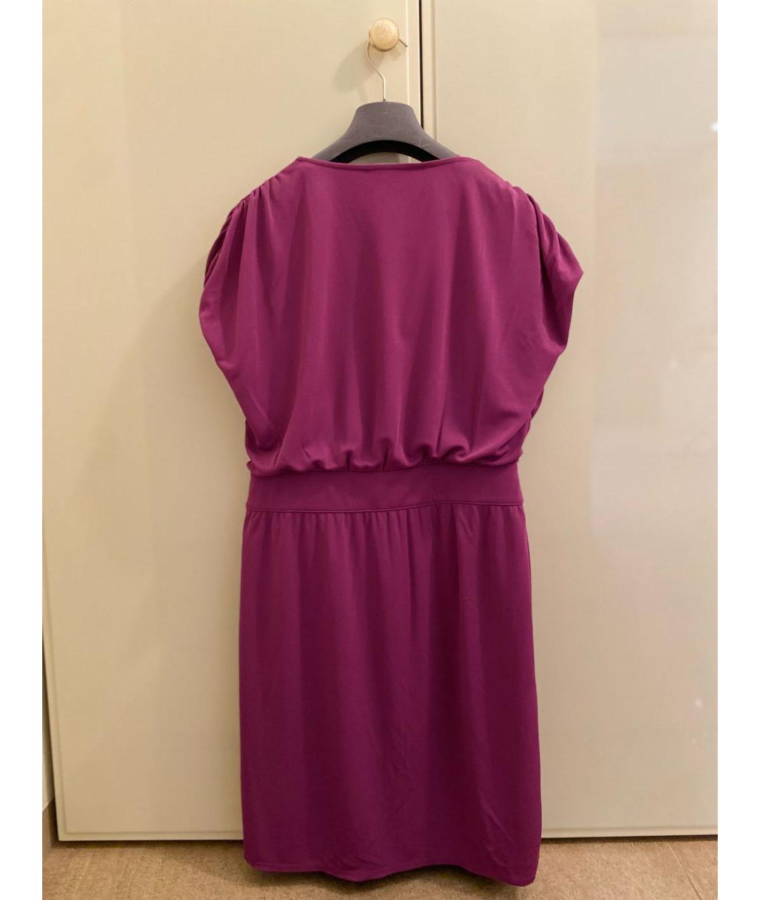 LA PERLA Фиолетовое вискозное коктейльное платье, фото 2