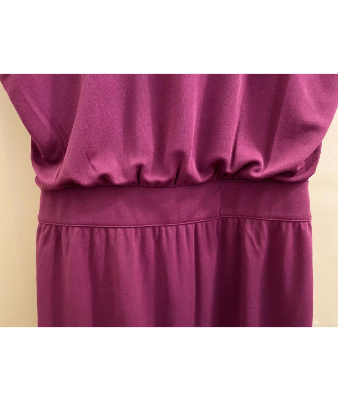 LA PERLA Фиолетовое вискозное коктейльное платье, фото 4