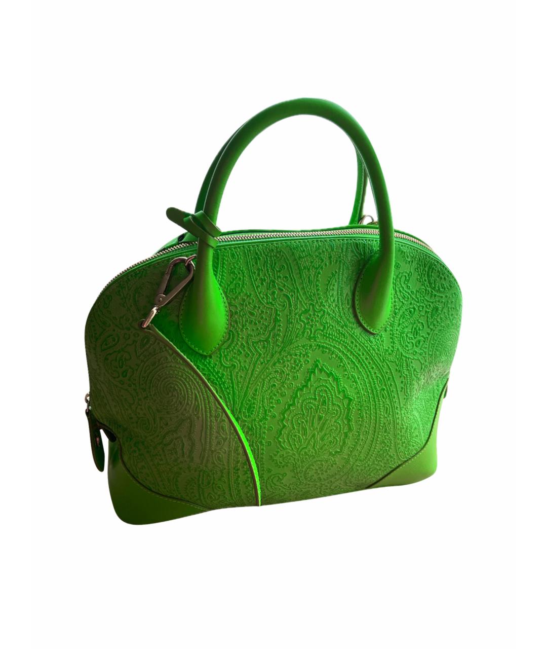 ETRO Зеленая кожаная сумка через плечо, фото 1