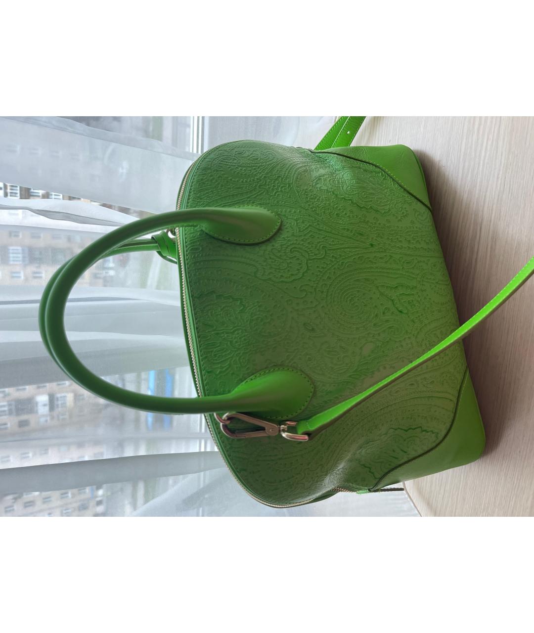 ETRO Зеленая кожаная сумка через плечо, фото 2