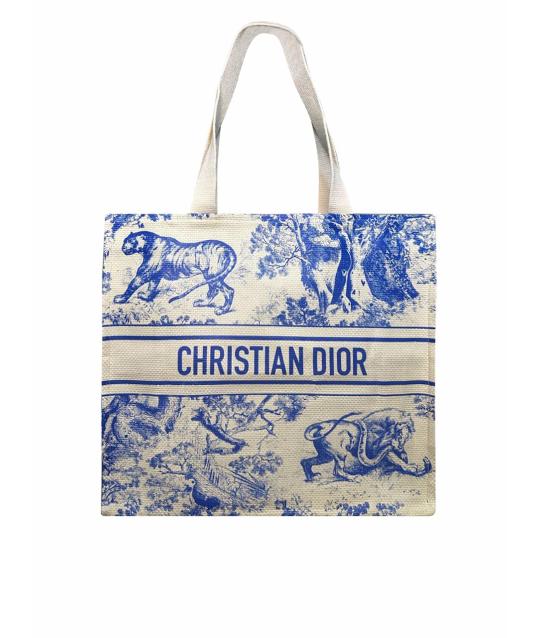 CHRISTIAN DIOR PRE-OWNED Мульти пелетеная пляжная сумка, фото 1