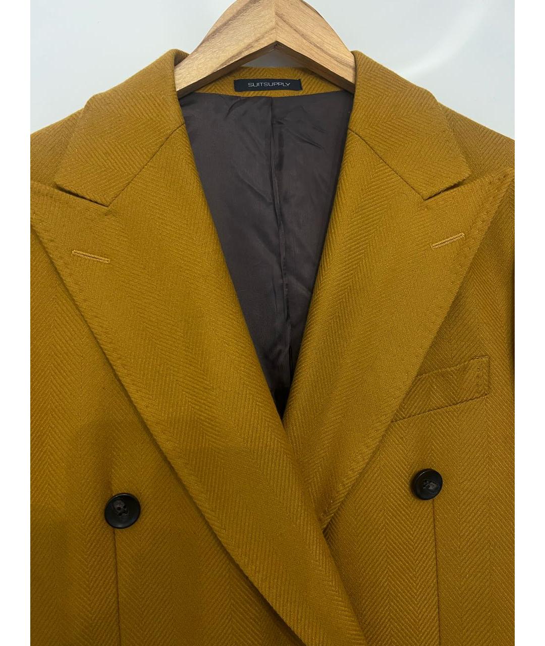 SUITSUPPLY Горчичное кашемировое пальто, фото 3
