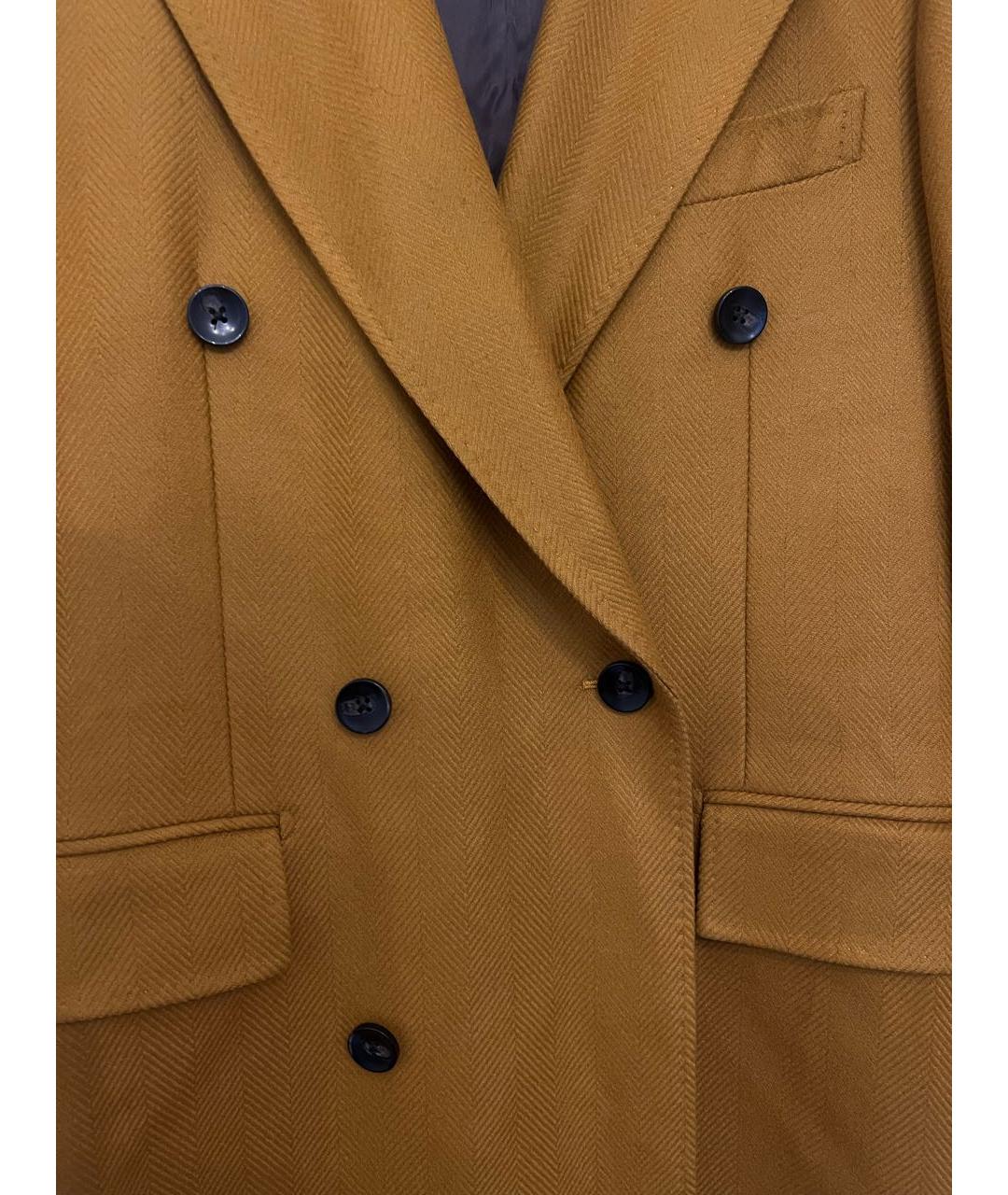 SUITSUPPLY Горчичное кашемировое пальто, фото 4