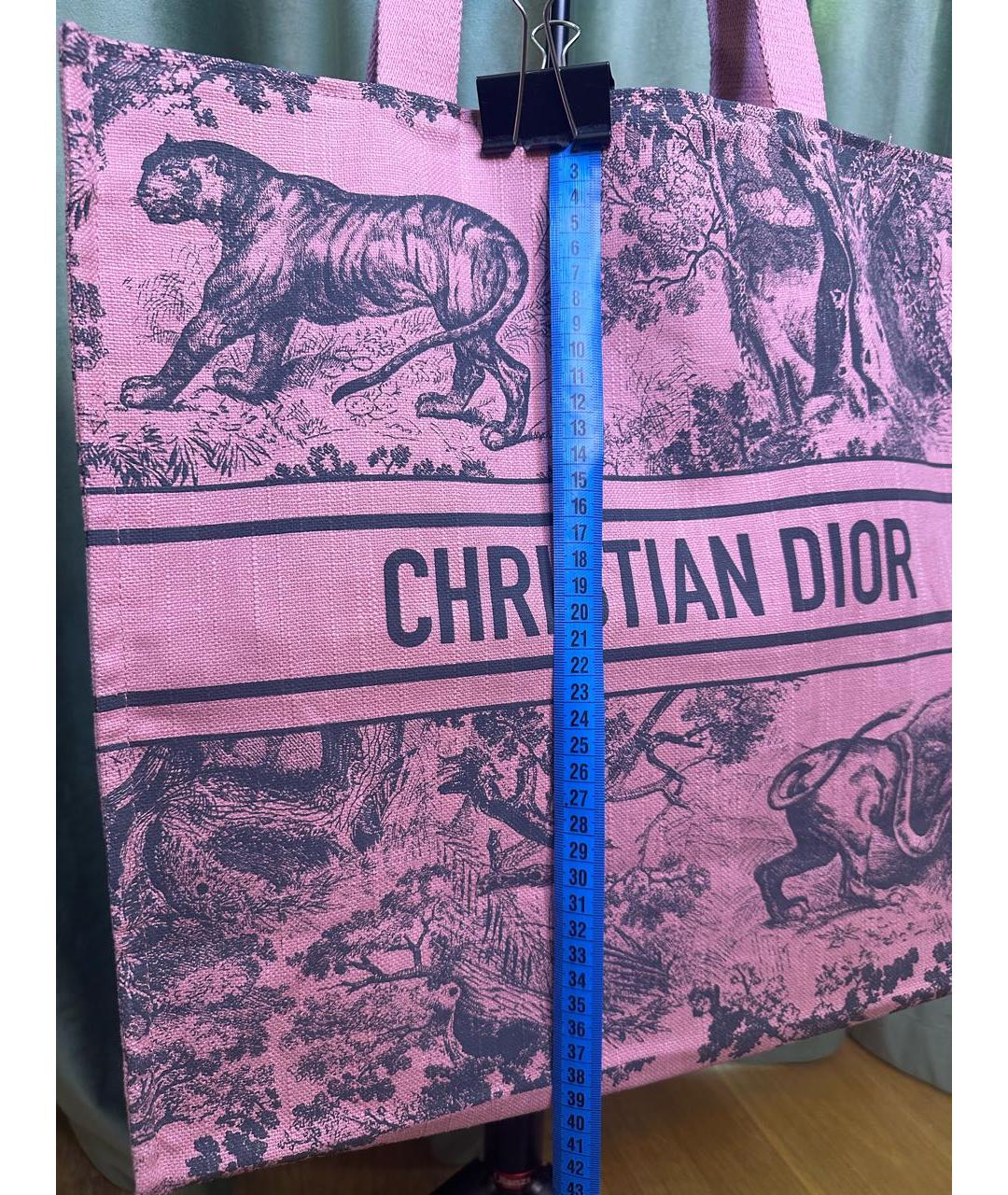 CHRISTIAN DIOR PRE-OWNED Розовая пляжная сумка, фото 5