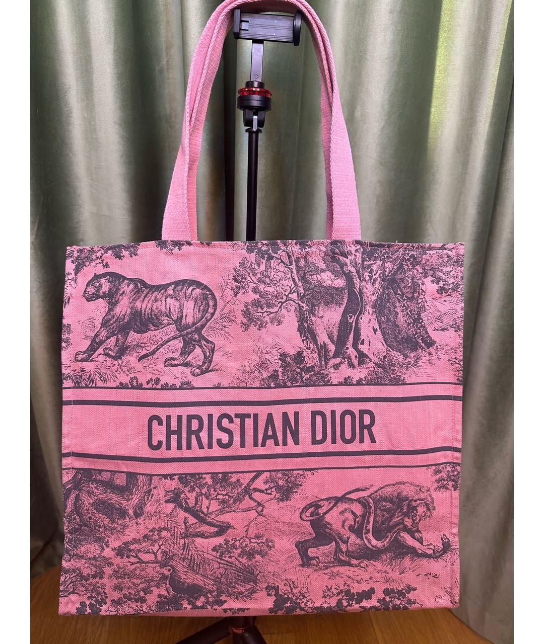 CHRISTIAN DIOR PRE-OWNED Розовая пляжная сумка, фото 2