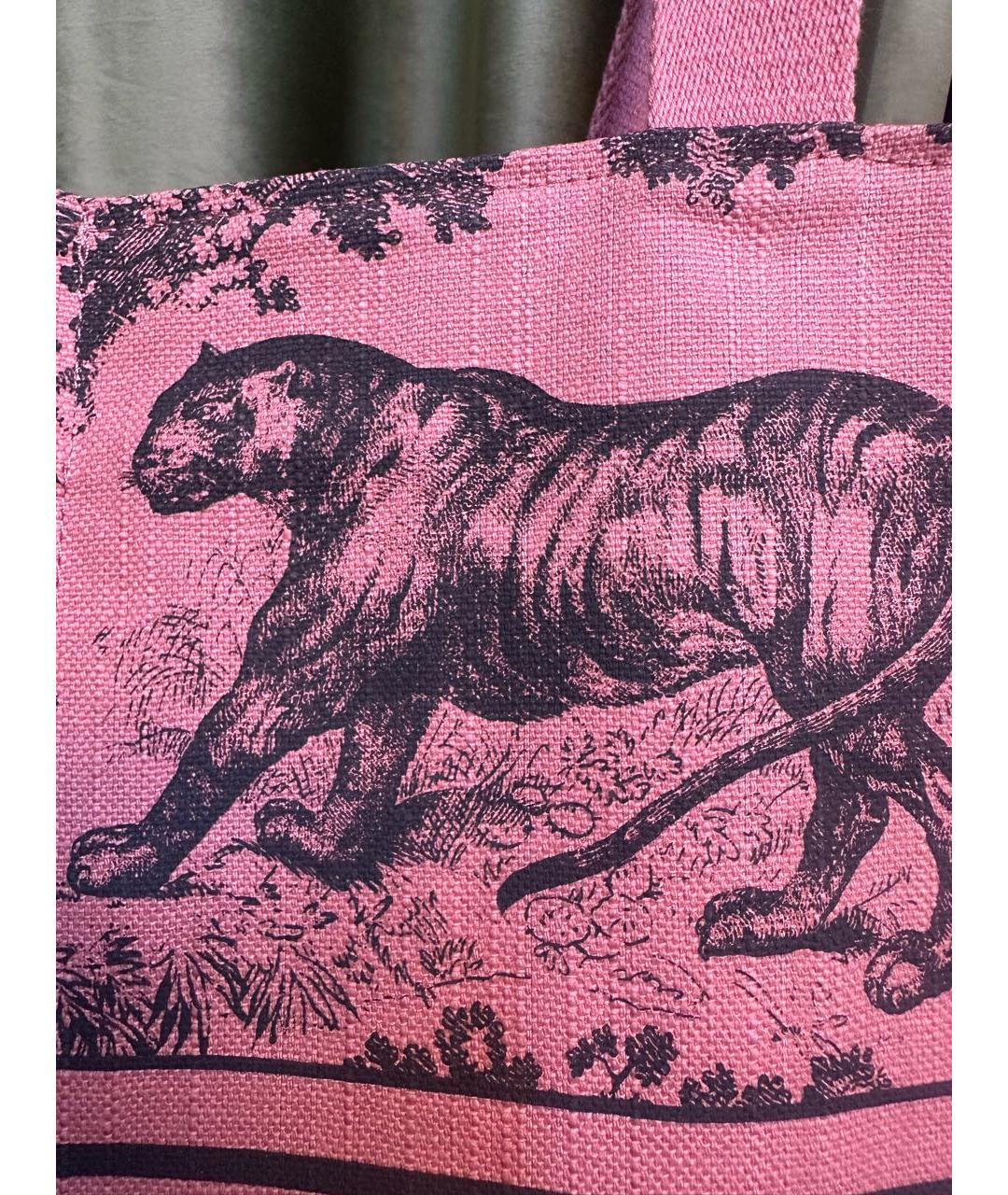 CHRISTIAN DIOR PRE-OWNED Розовая пляжная сумка, фото 3