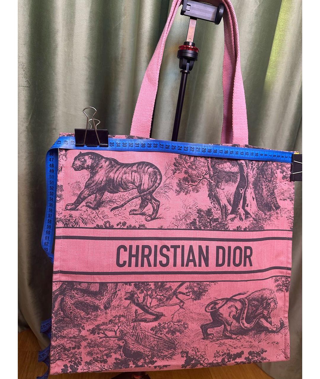 CHRISTIAN DIOR PRE-OWNED Розовая пляжная сумка, фото 6