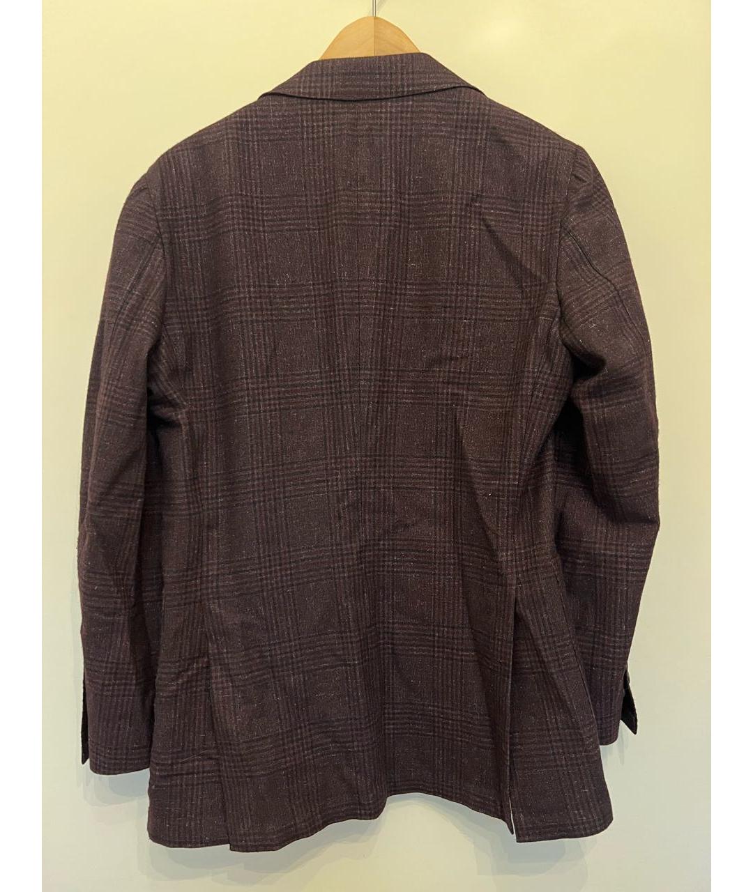 SUITSUPPLY Бордовый шерстяной пиджак, фото 2