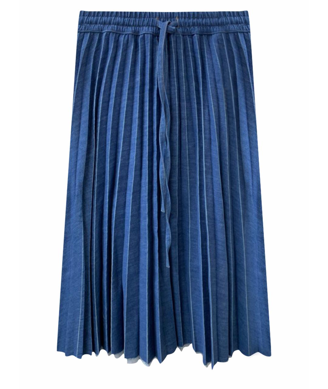 RED VALENTINO Синяя юбка миди, фото 1