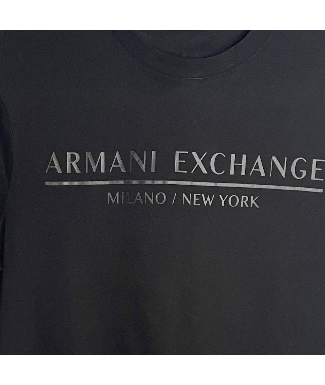 ARMANI EXCHANGE Черная футболка, фото 4
