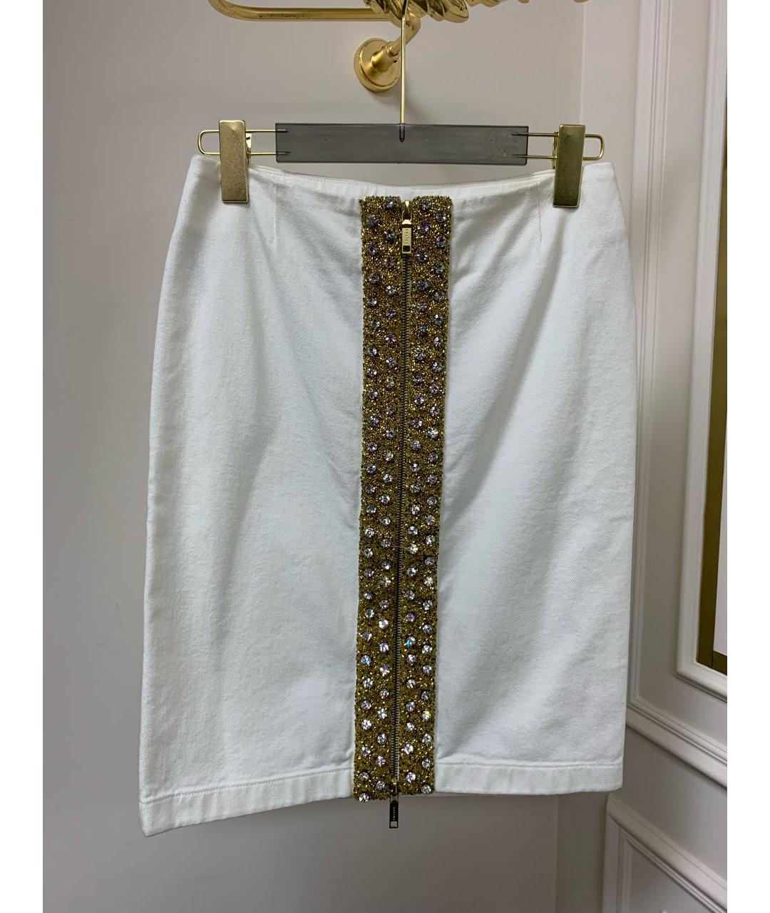 CELINE PRE-OWNED Белая юбка мини, фото 2