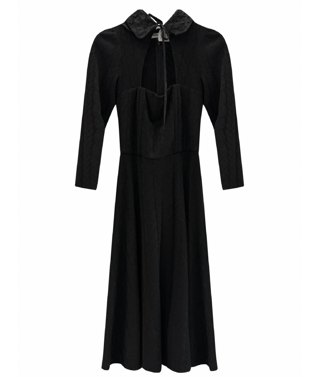 MASTERPEACE Черное хлопковое повседневное платье, фото 1