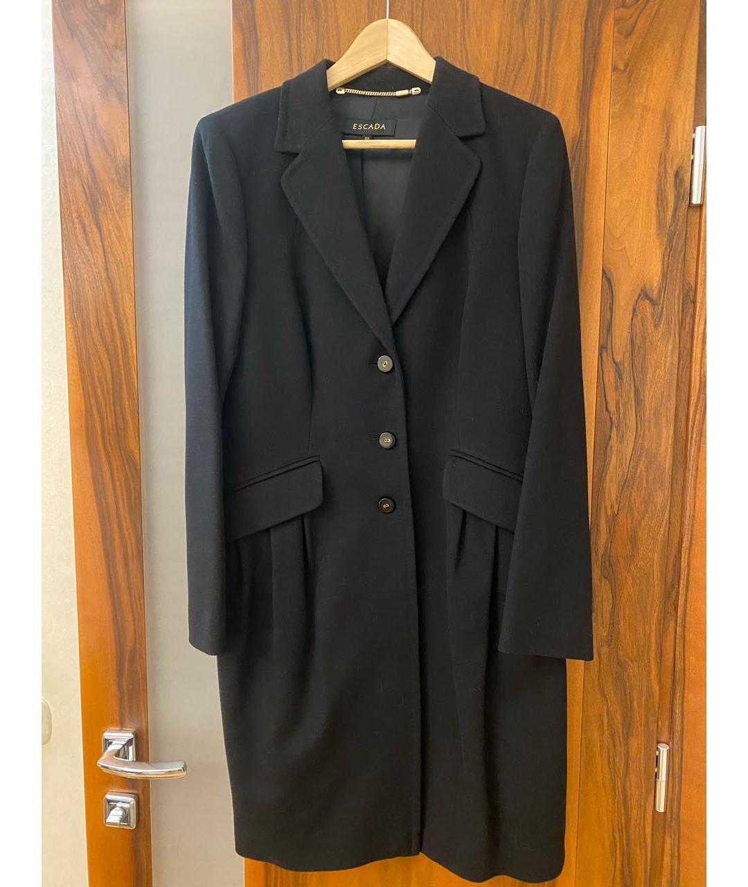 ESCADA Черное шерстяное пальто, фото 7