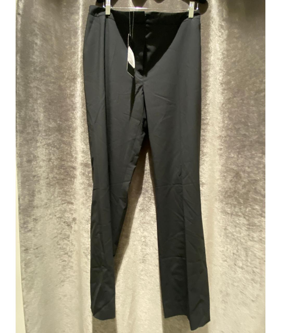ESCADA Черные шерстяные прямые брюки, фото 6