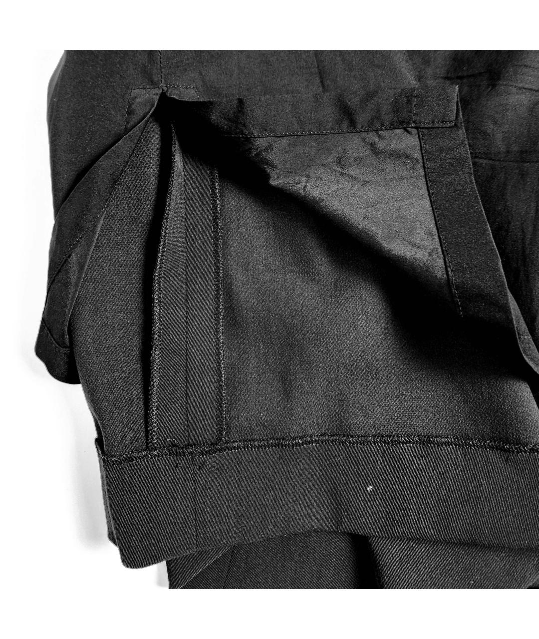 JIL SANDER Черная шерстяная юбка миди, фото 6