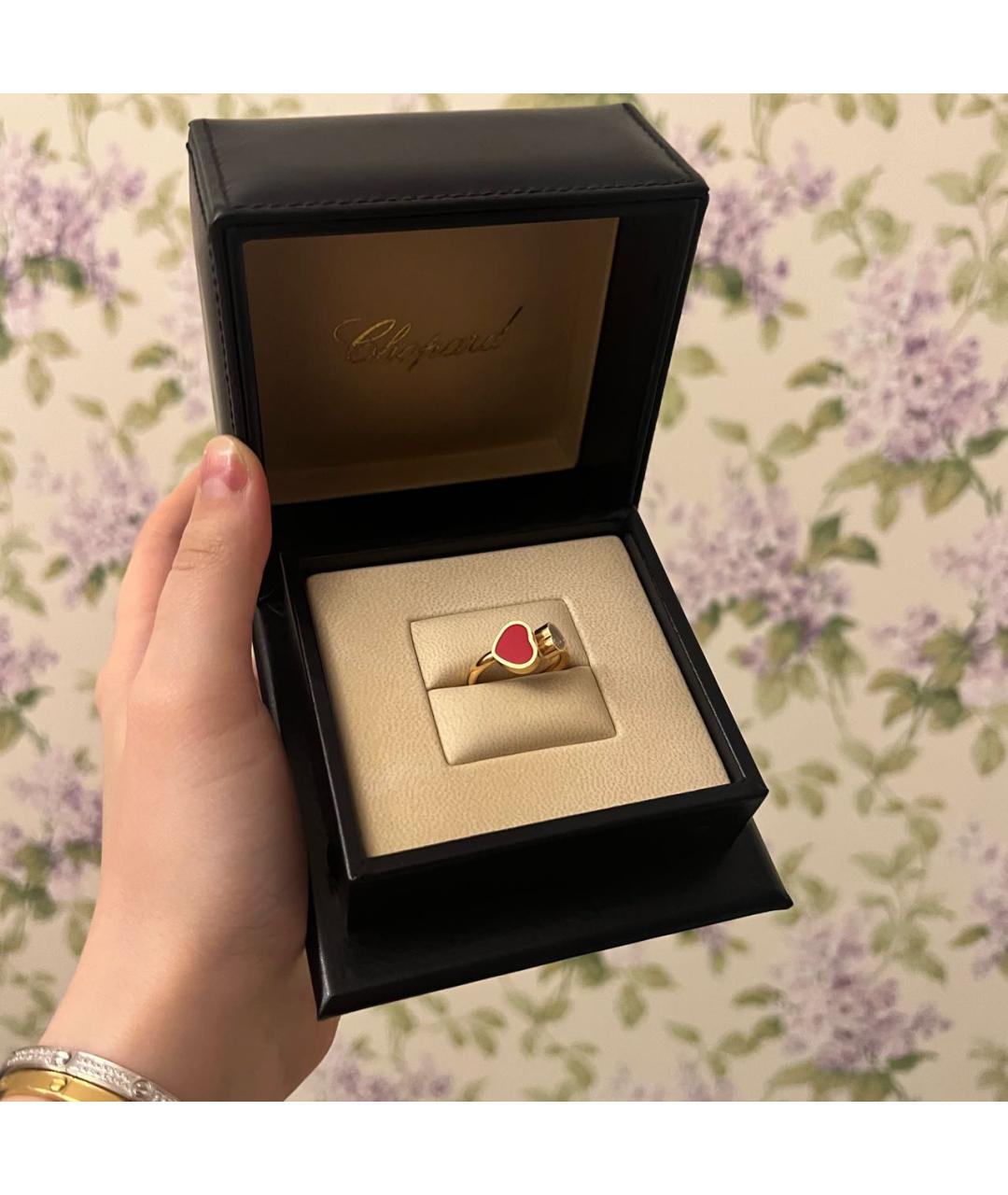 CHOPARD Красное кольцо из розового золота, фото 2