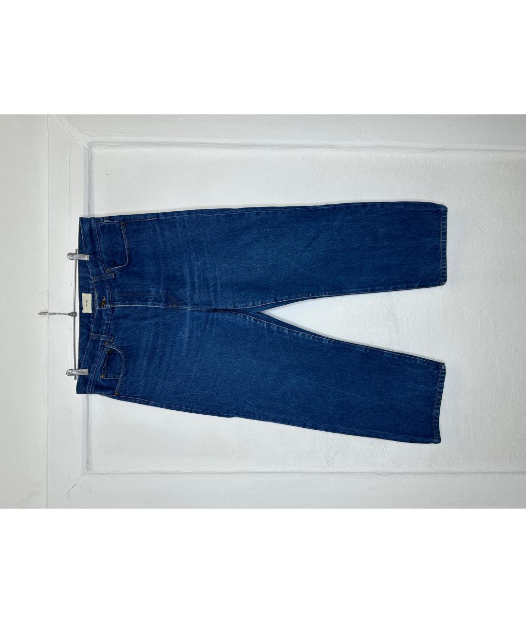 THE ROW Синие хлопковые прямые джинсы, фото 6