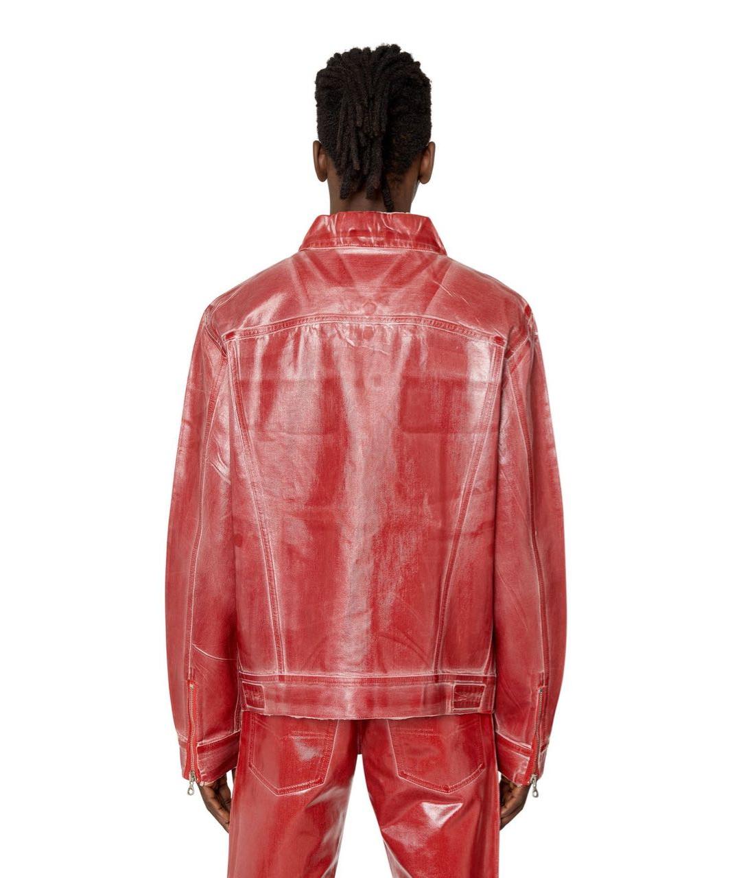 DIESEL Красная хлопковая куртка, фото 5