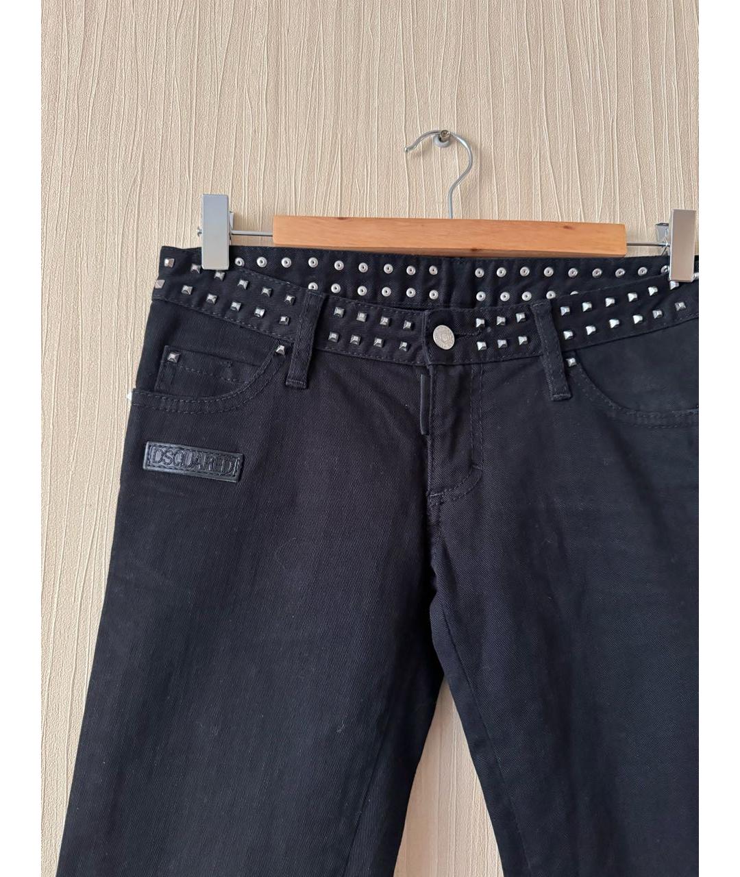 DSQUARED2 Черные хлопковые джинсы слим, фото 6