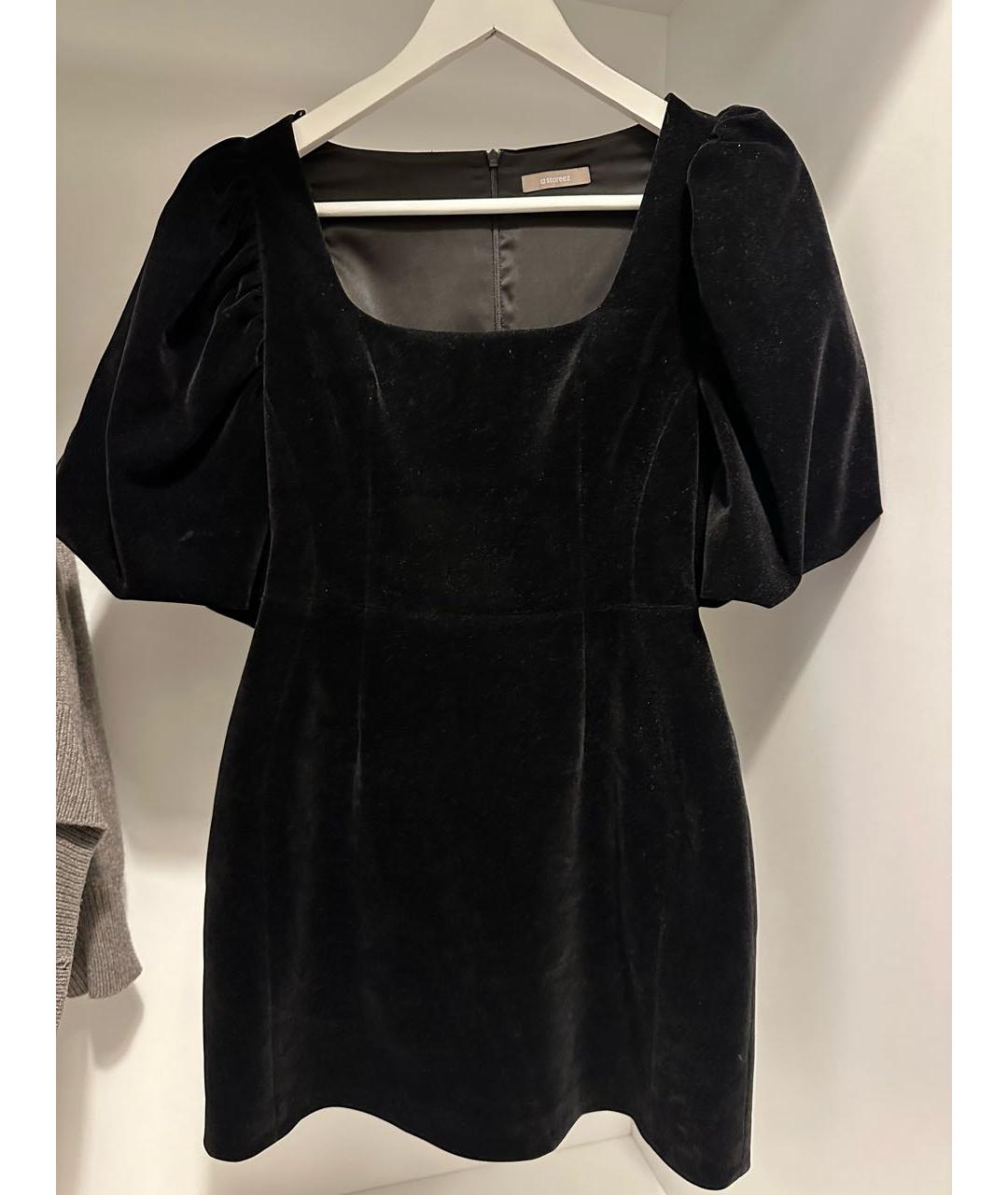 12 STOREEZ Черное бархатное вечернее платье, фото 5