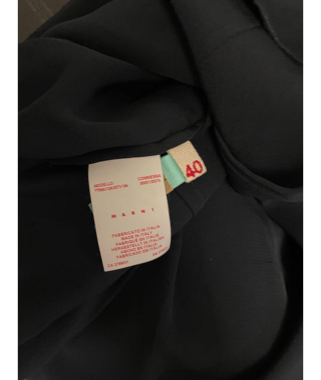 MARNI Черная вискозная блузы, фото 4