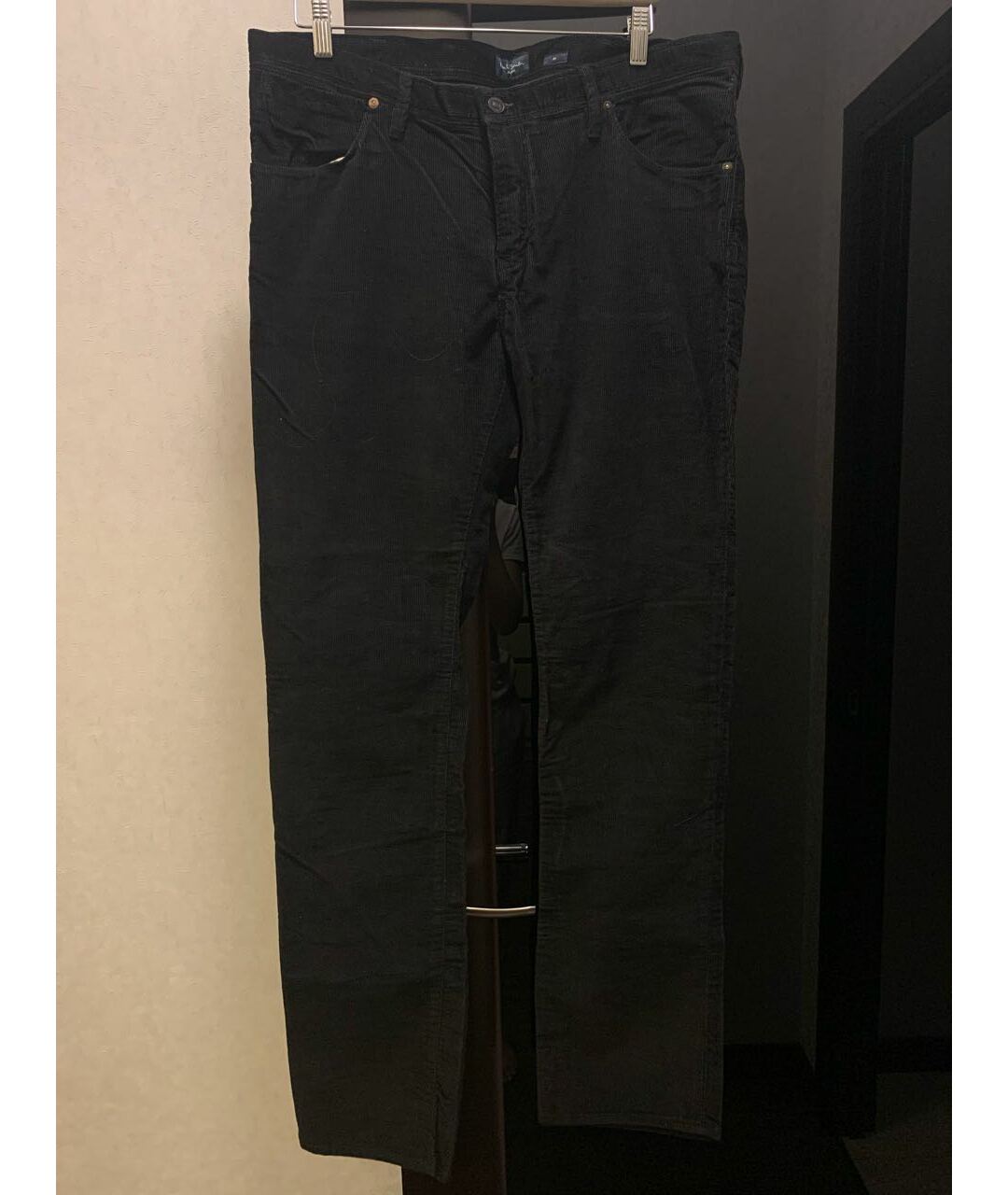 PAUL SMITH Черные хлопковые прямые джинсы, фото 5