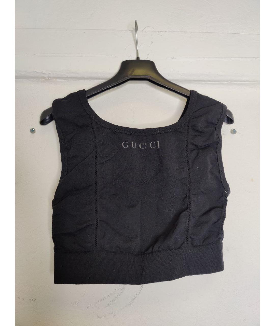 GUCCI Черная майка, фото 2