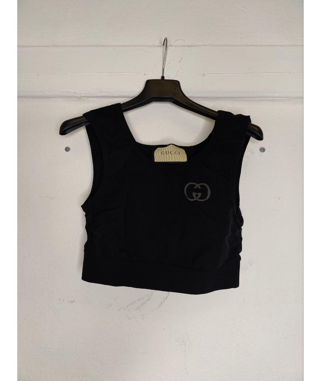GUCCI Черная майка, фото 4