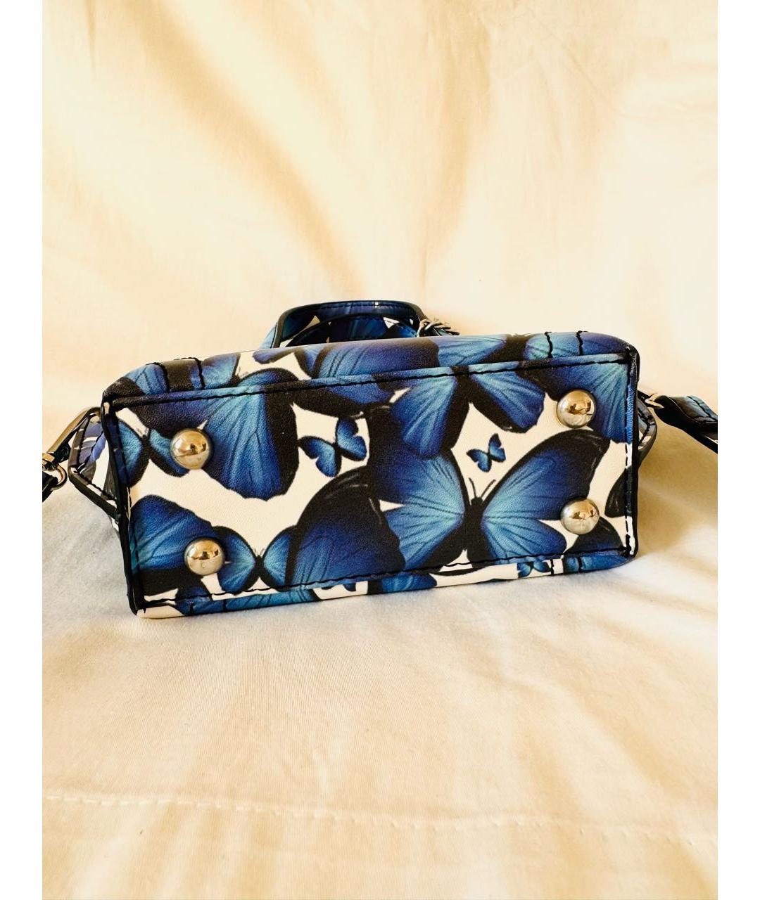 TOSCA BLU Синяя сумка с короткими ручками из искусственной кожи, фото 4