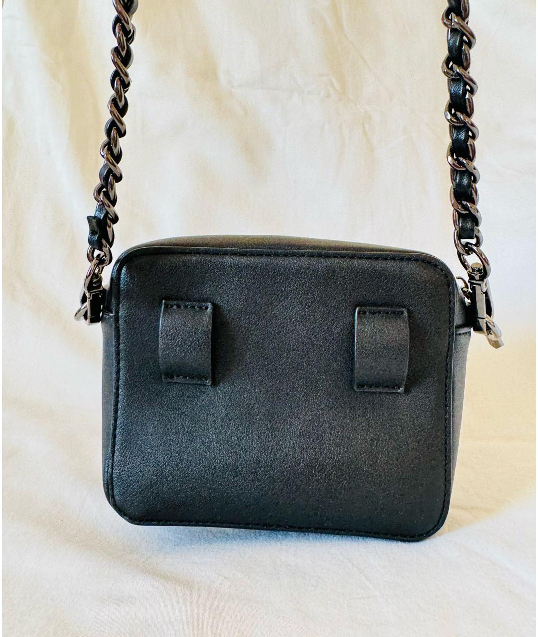 GIANFRANCO FERRE Черная сумка через плечо из искусственной кожи, фото 3