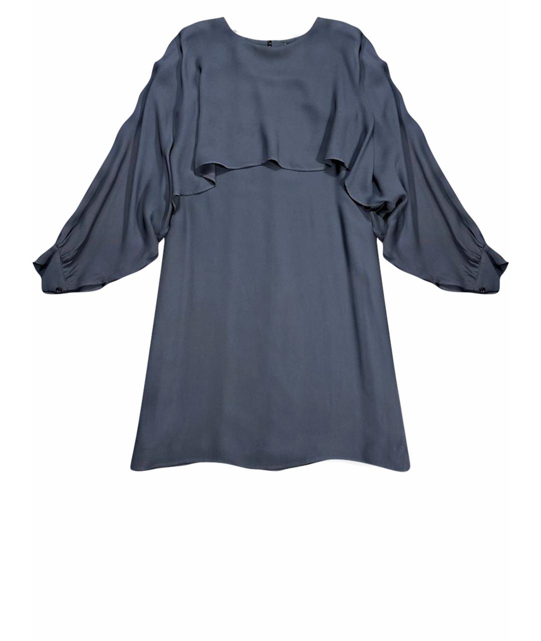 MAX&CO Темно-синее вискозное повседневное платье, фото 1