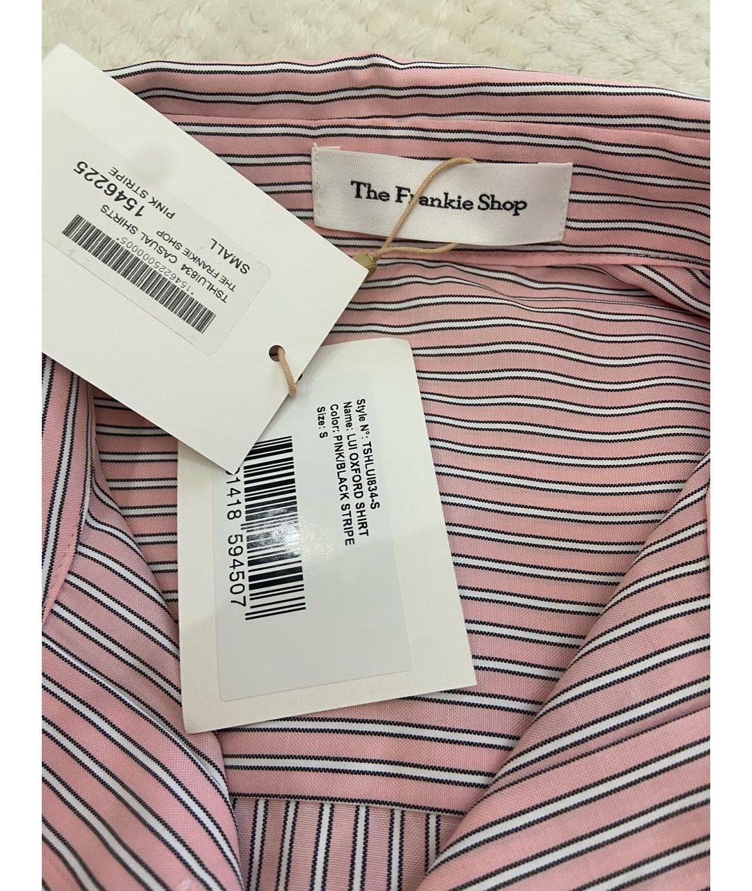 THE FRANKIE SHOP Розовая полиэстеровая рубашка, фото 4