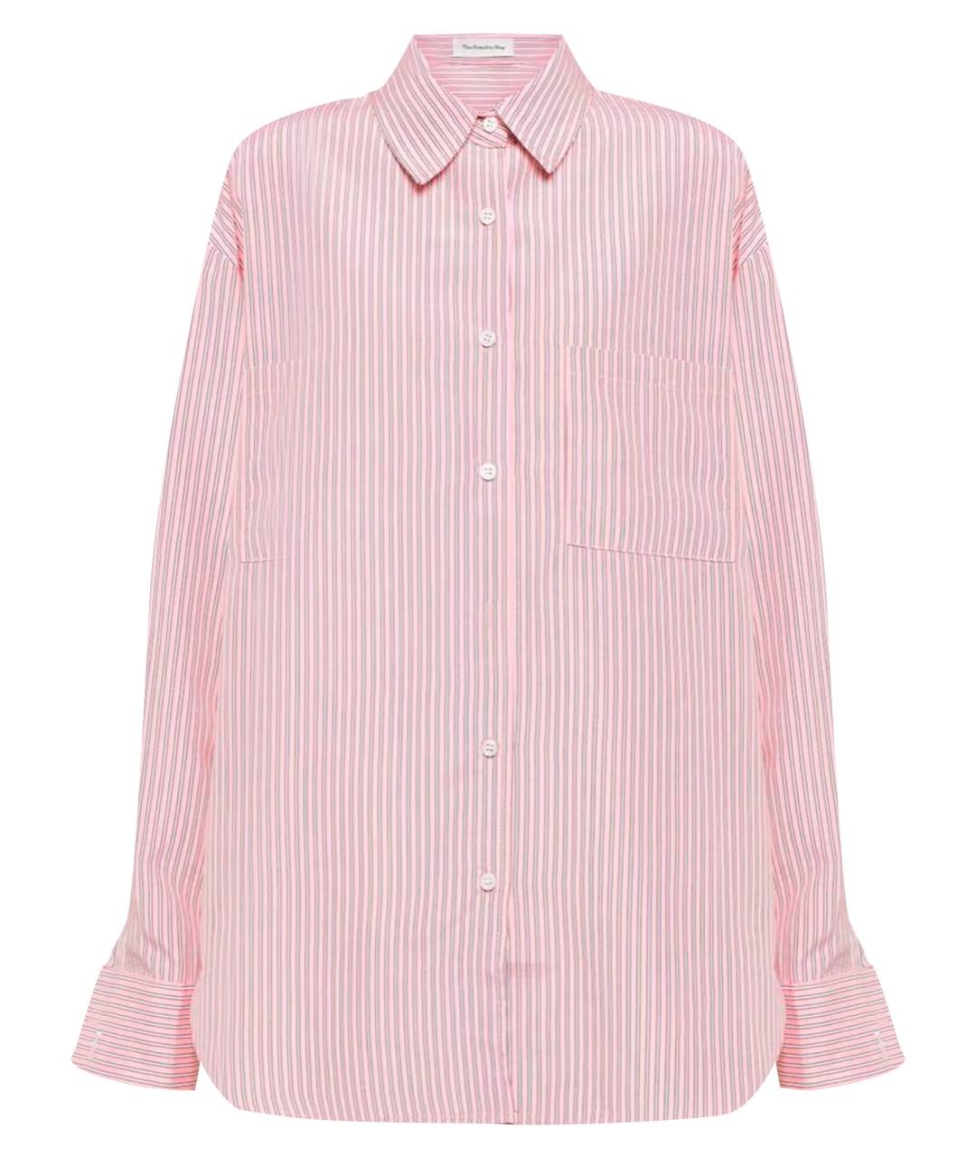 THE FRANKIE SHOP Розовая полиэстеровая рубашка, фото 1