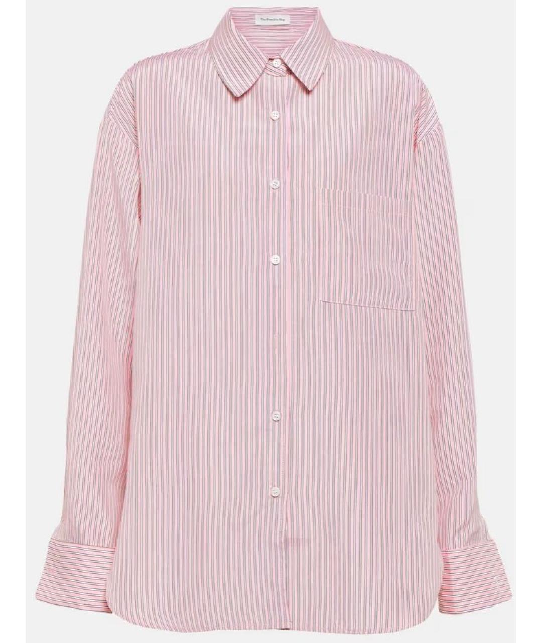 THE FRANKIE SHOP Розовая полиэстеровая рубашка, фото 9