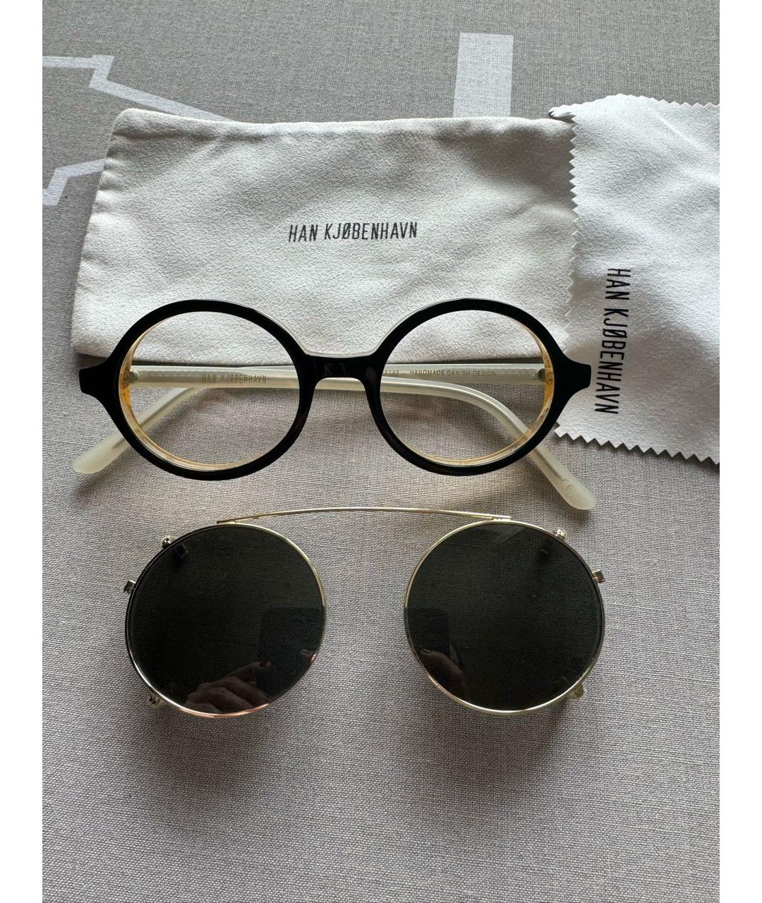HAN KJOBENHAVN Черные пластиковые солнцезащитные очки, фото 2