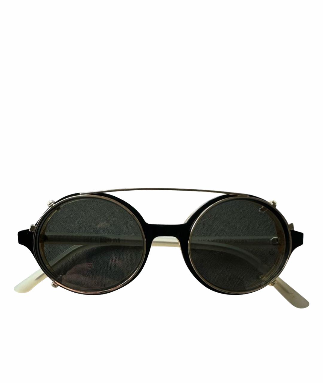 HAN KJOBENHAVN Черные пластиковые солнцезащитные очки, фото 1