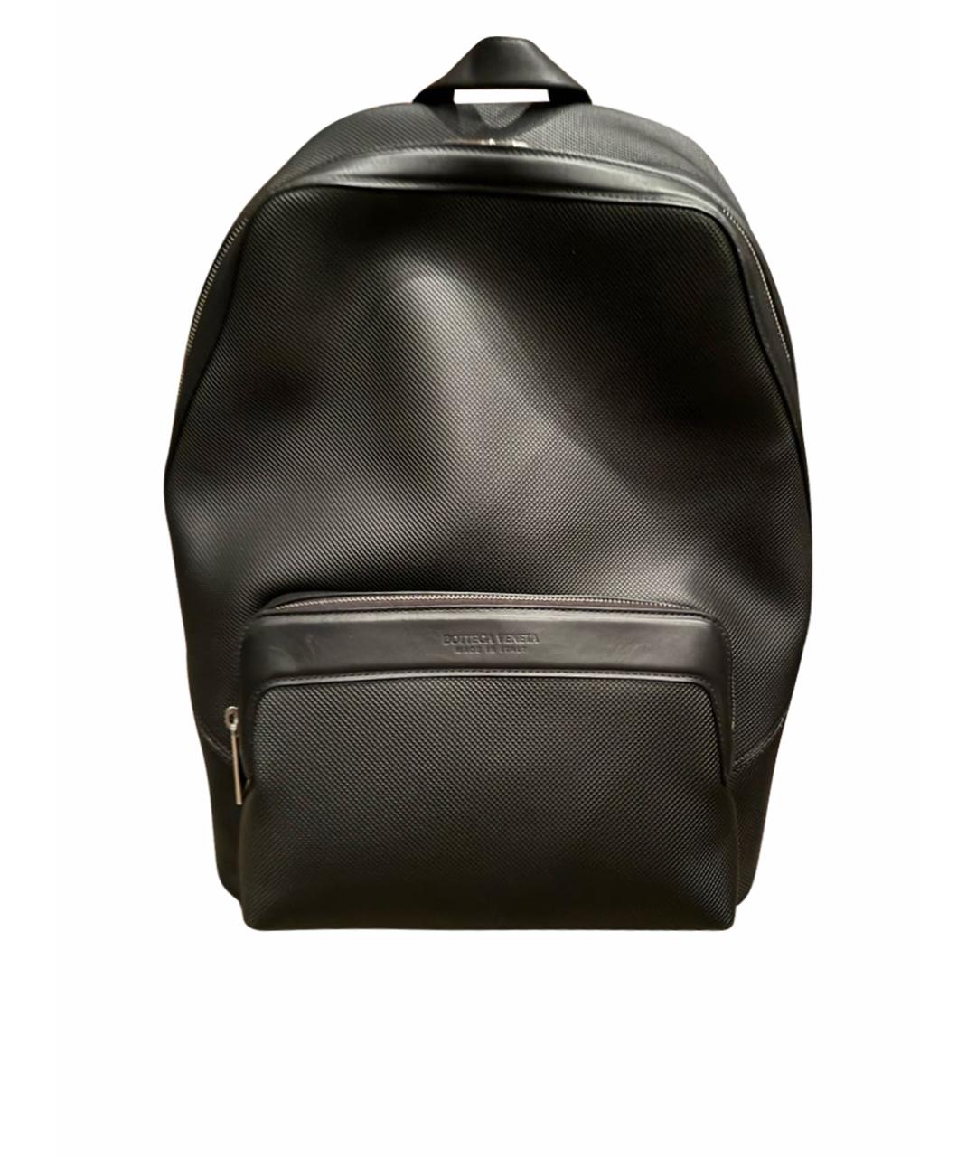 BOTTEGA VENETA Антрацитовый кожаный рюкзак, фото 1