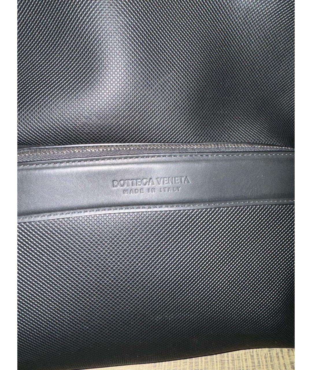 BOTTEGA VENETA Антрацитовый кожаный рюкзак, фото 5