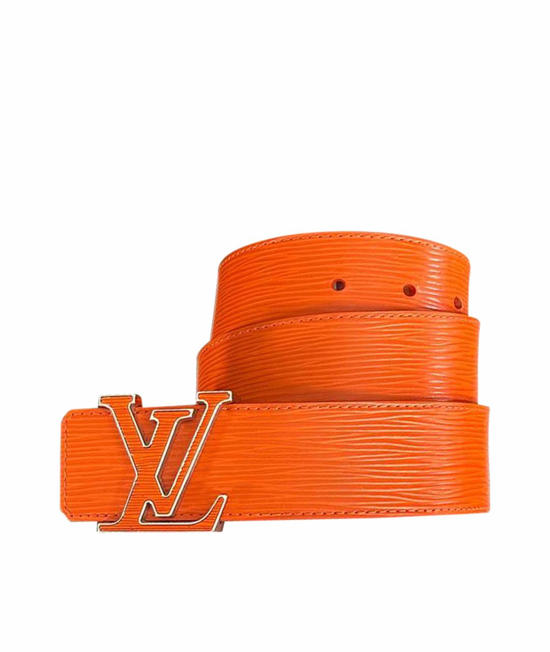 LOUIS VUITTON PRE-OWNED Оранжевый кожаный ремень, фото 1