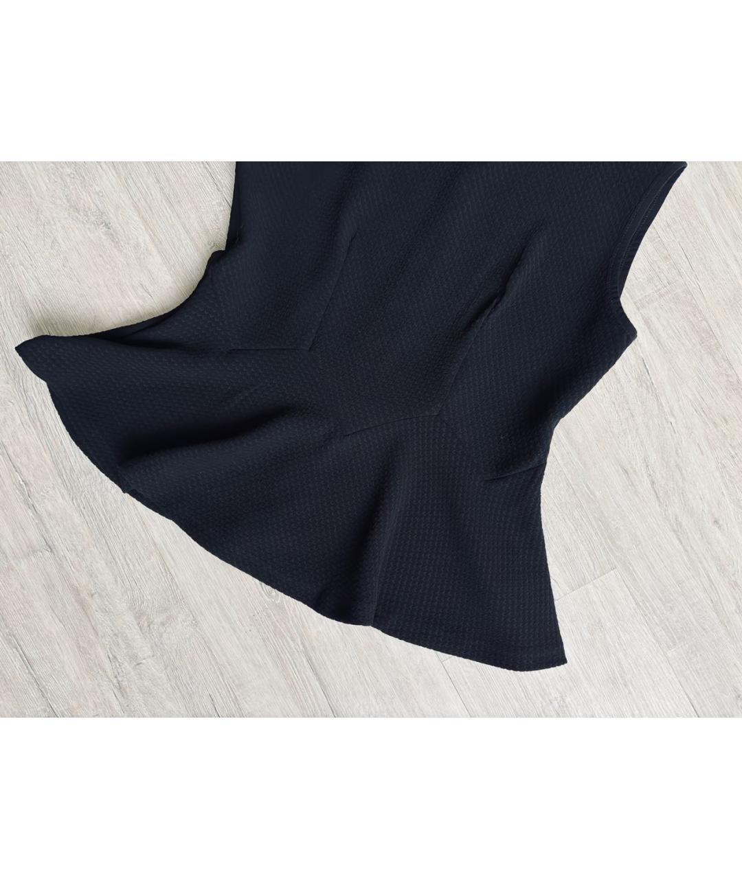 SANDRO Черная полиэстеровая блузы, фото 4