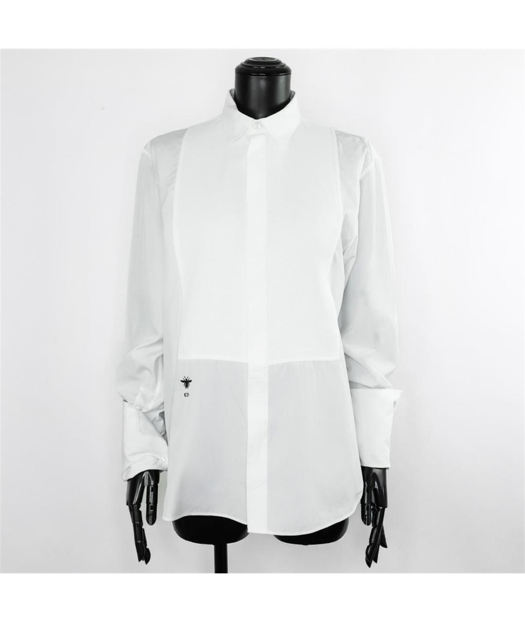 CHRISTIAN DIOR PRE-OWNED Белая хлопковая рубашка, фото 4